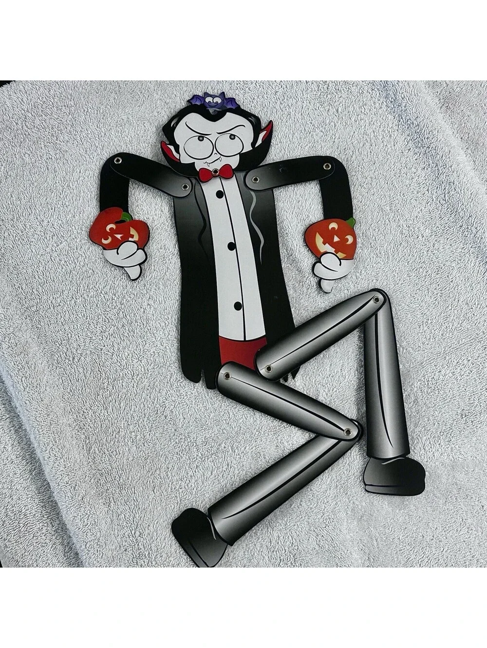 Vintage Dracula 22” Jointed Cardboard Cutout Fall Harvest Halloween Decoration